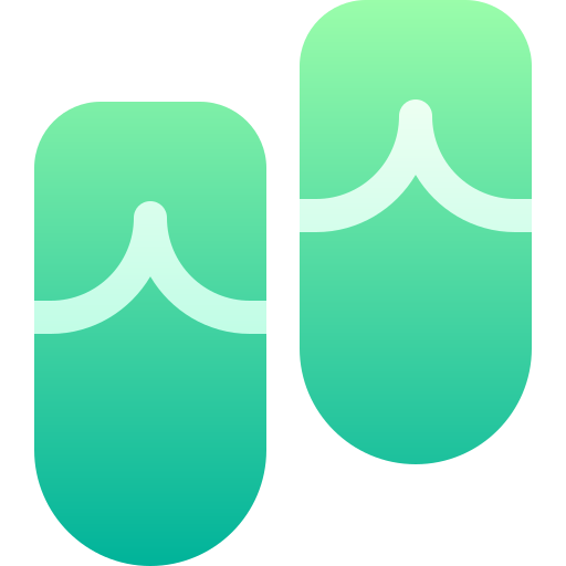 Flip flops Basic Gradient Gradient icon