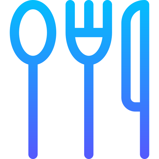 Cutlery Basic Gradient Lineal color icon