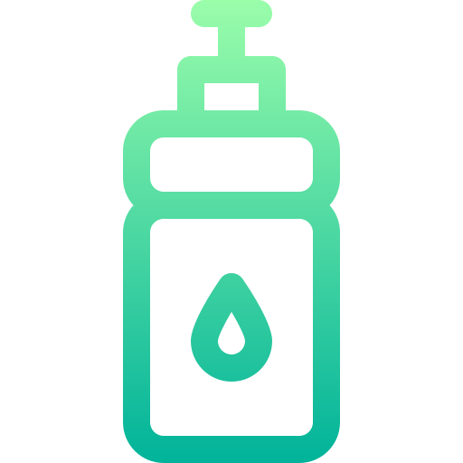 Бутылка с водой Basic Gradient Lineal color иконка