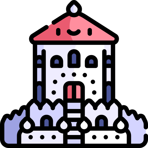 Phra sumen fort Kawaii Lineal color icon