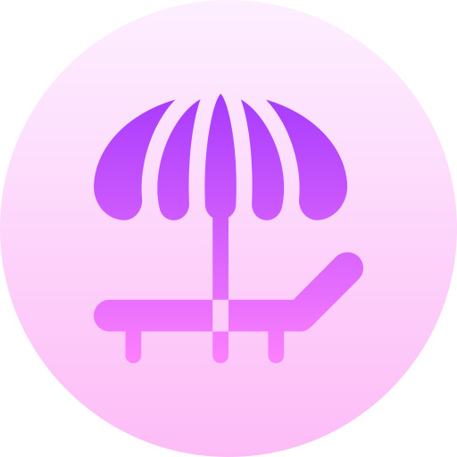 Sun umbrella Basic Gradient Circular icon