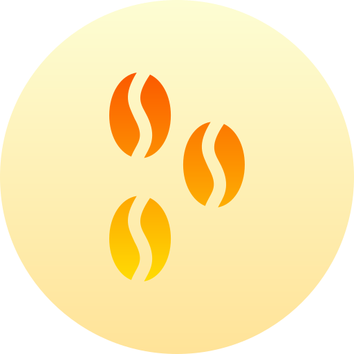 chicchi di caffè Basic Gradient Circular icona