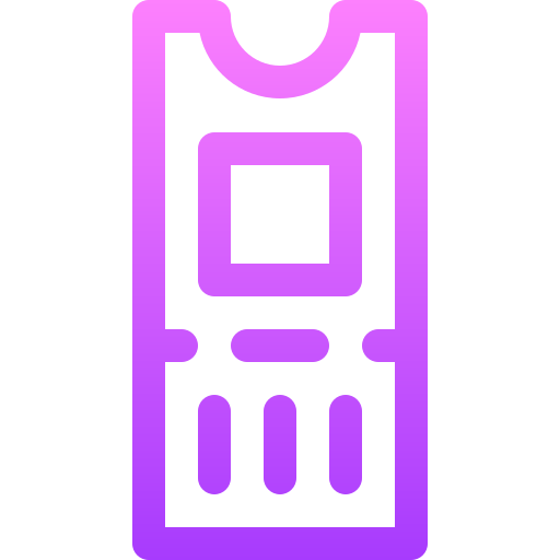 bilet Basic Gradient Lineal color ikona
