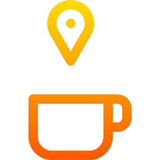 café Basic Gradient Lineal color Icône