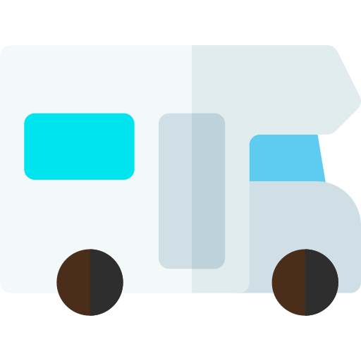 caravana Basic Rounded Flat icono