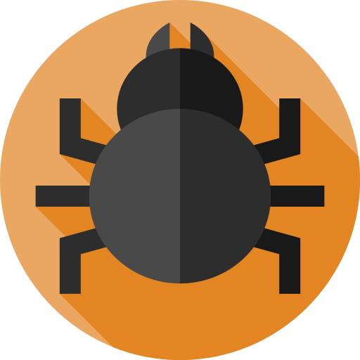 pająk Flat Circular Flat ikona