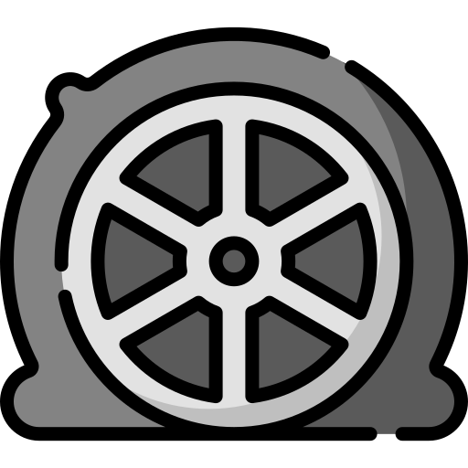 Flat tire Special Lineal color icon
