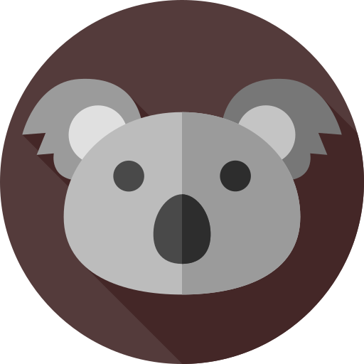 koala Flat Circular Flat Icône