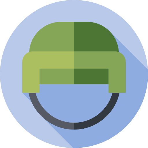 helm Flat Circular Flat icoon
