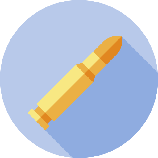 銃弾 Flat Circular Flat icon