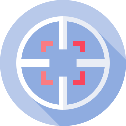 zielsetzung Flat Circular Flat icon