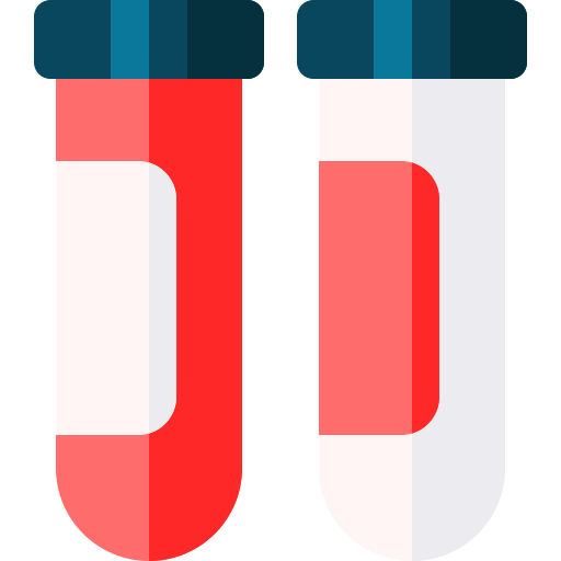 Test tube Basic Rounded Flat icon