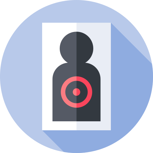 Gun target Flat Circular Flat icon
