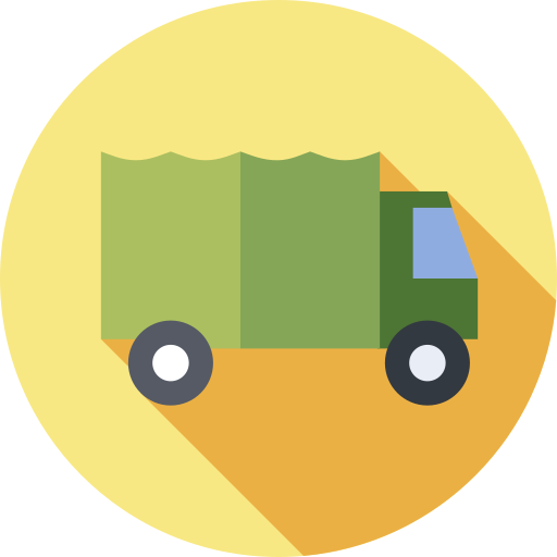ciężarówka Flat Circular Flat ikona