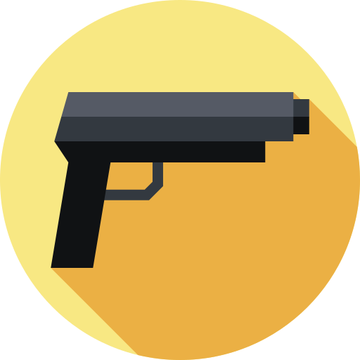 pistolet Flat Circular Flat ikona