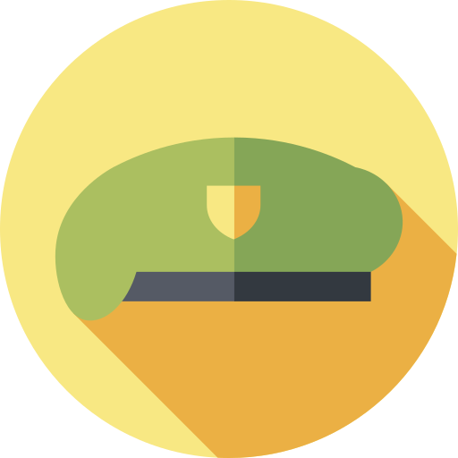 baskenmütze Flat Circular Flat icon
