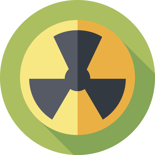radioaktywność Flat Circular Flat ikona