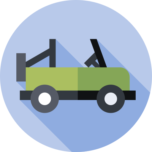 Suv car Flat Circular Flat icon
