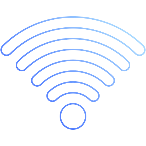sygnał wi-fi Generic Gradient ikona