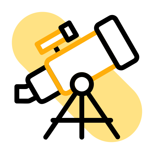 telescopio Generic Fill & Lineal icono