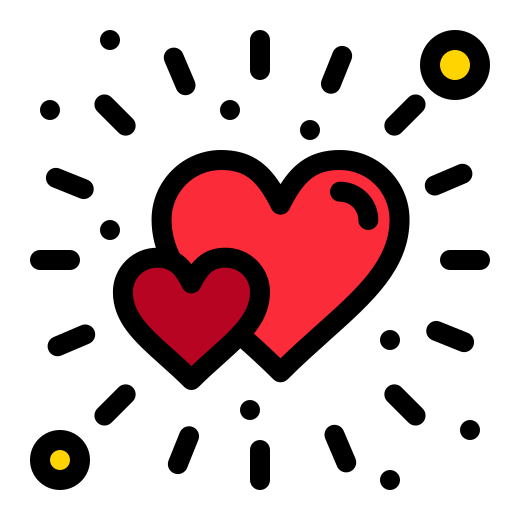 amor Flatart Icons Lineal Color icono