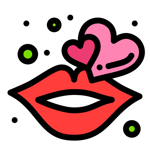Lips Flatart Icons Lineal Color icon