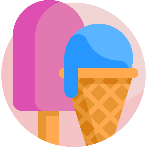 Ice creams Detailed Flat Circular Flat icon