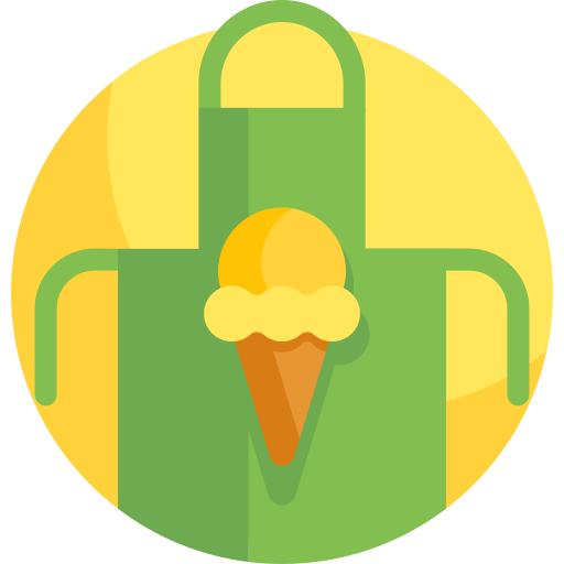 Ice cream Detailed Flat Circular Flat icon