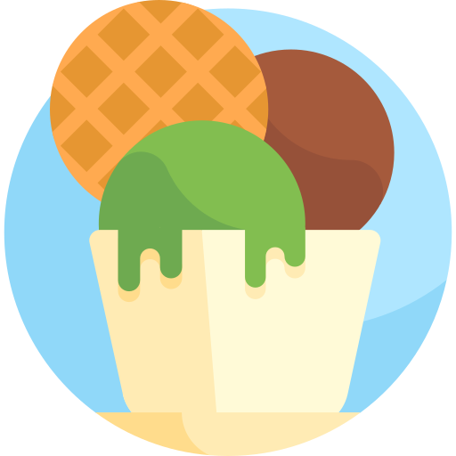 Ice cream Detailed Flat Circular Flat icon