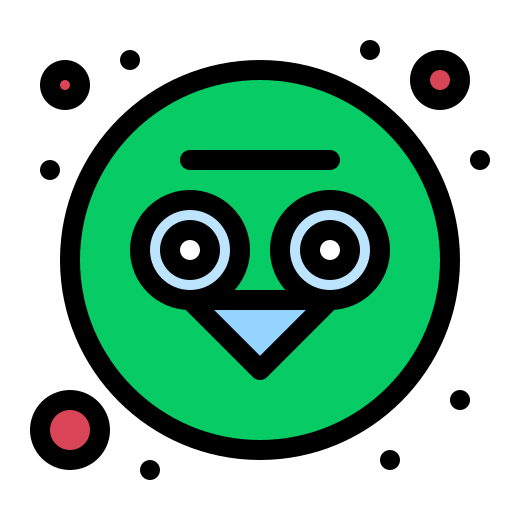 Owl Flatart Icons Lineal Color icon