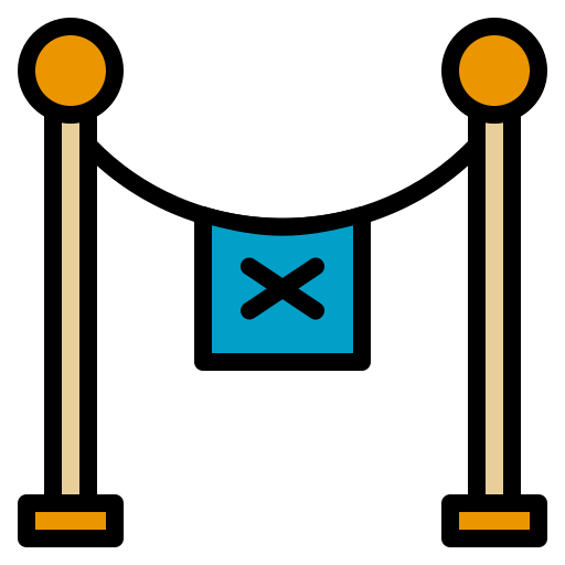 barrera Generic Outline Color icono