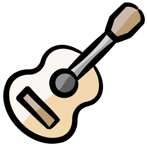 Guitar Generic Hand Drawn Color icon