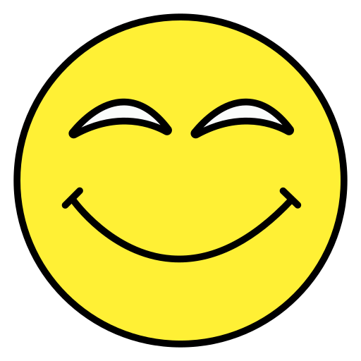 szczęśliwa twarz Generic Outline Color ikona