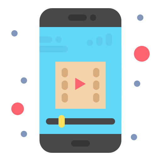 Мобильное видео Flatart Icons Flat иконка