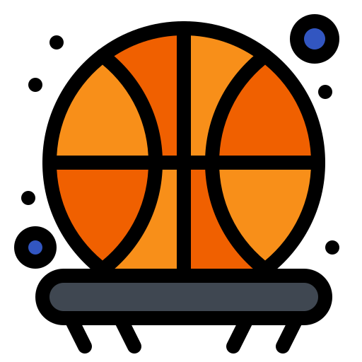 baloncesto Flatart Icons Lineal Color icono
