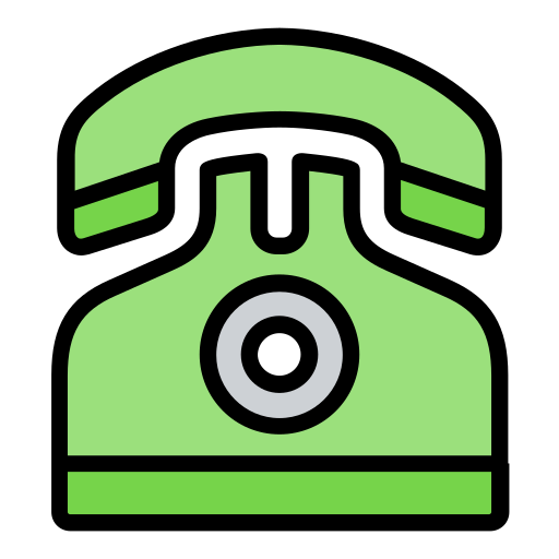 telefono viejo Generic Outline Color icono