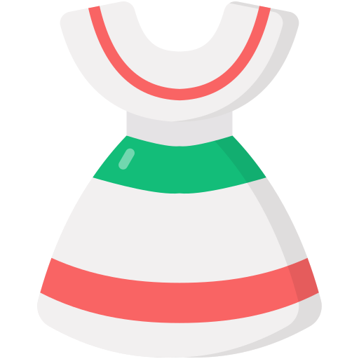 vestido tradicional Generic Flat icono