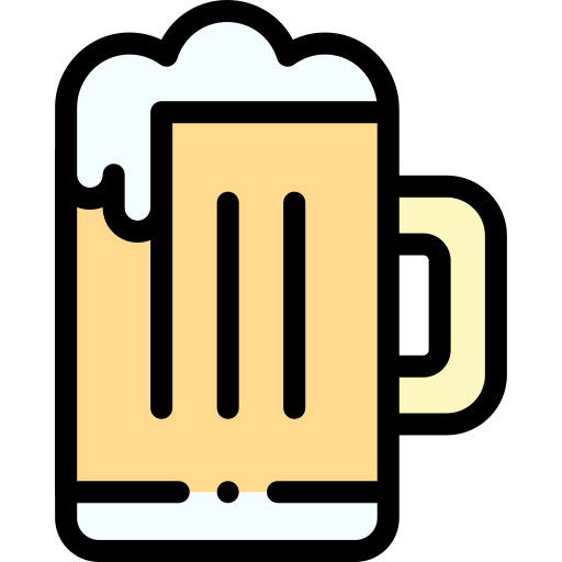 cerveza Detailed Rounded Lineal color icono