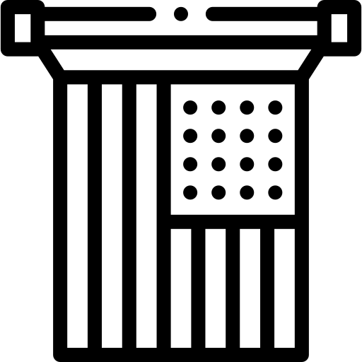 etats-unis Detailed Rounded Lineal Icône