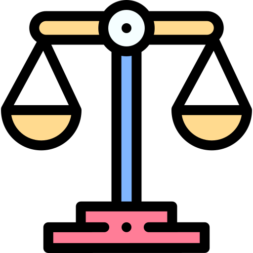 正義 Detailed Rounded Lineal color icon