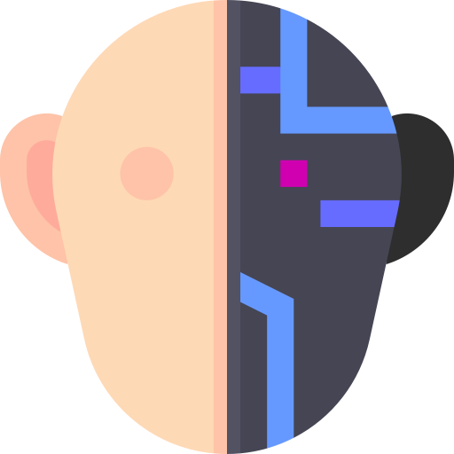 humanoïde Basic Straight Flat icoon