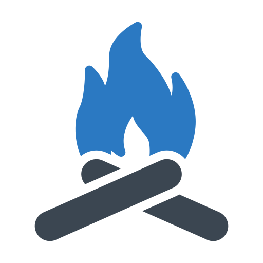 fuego Generic Blue icono