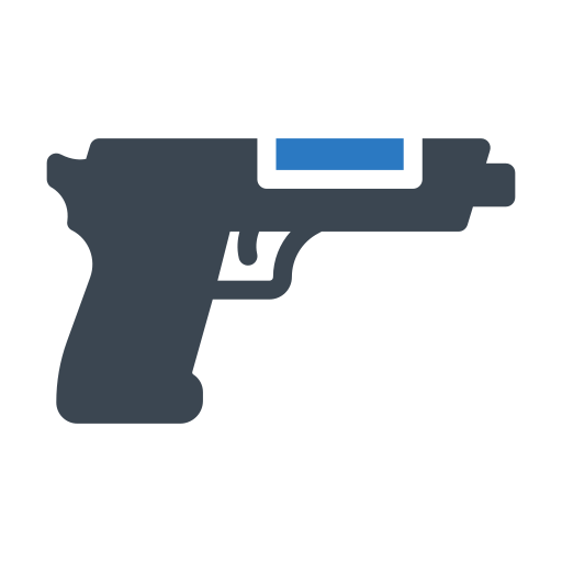 pistola Generic Blue Ícone