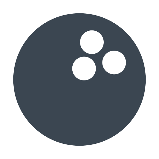 bowling bal Generic Blue icoon