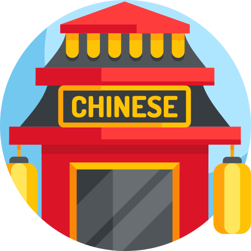 chinese Detailed Flat Circular Flat icoon