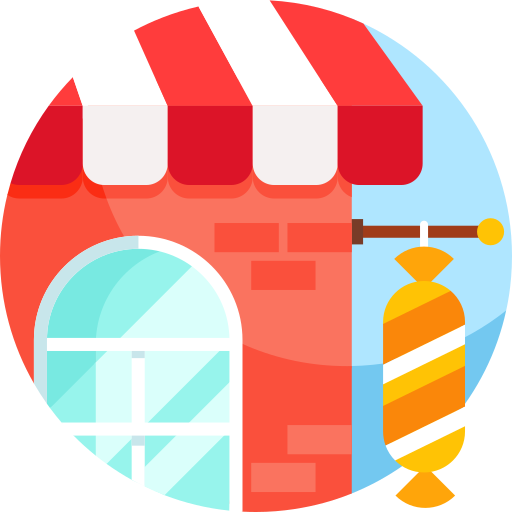 Candy shop Detailed Flat Circular Flat icon
