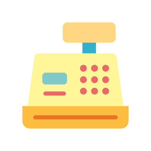 Cashier machine Good Ware Flat icon