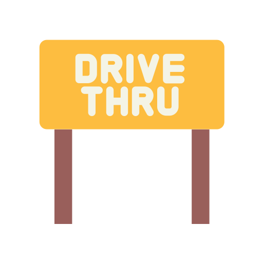 Drive thru Good Ware Flat icon