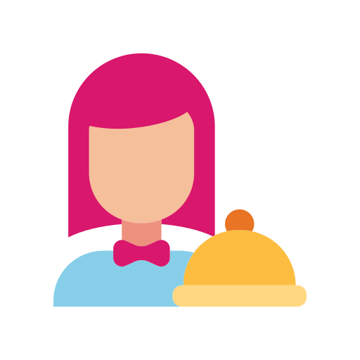 Waitress Good Ware Flat icon