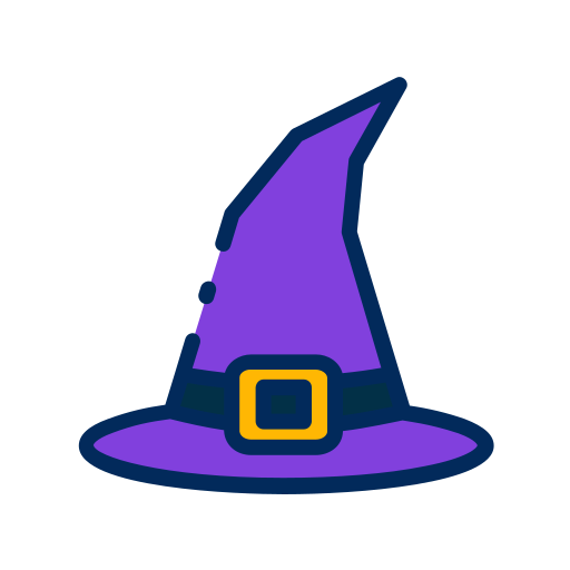 sombrero de bruja Good Ware Lineal Color icono